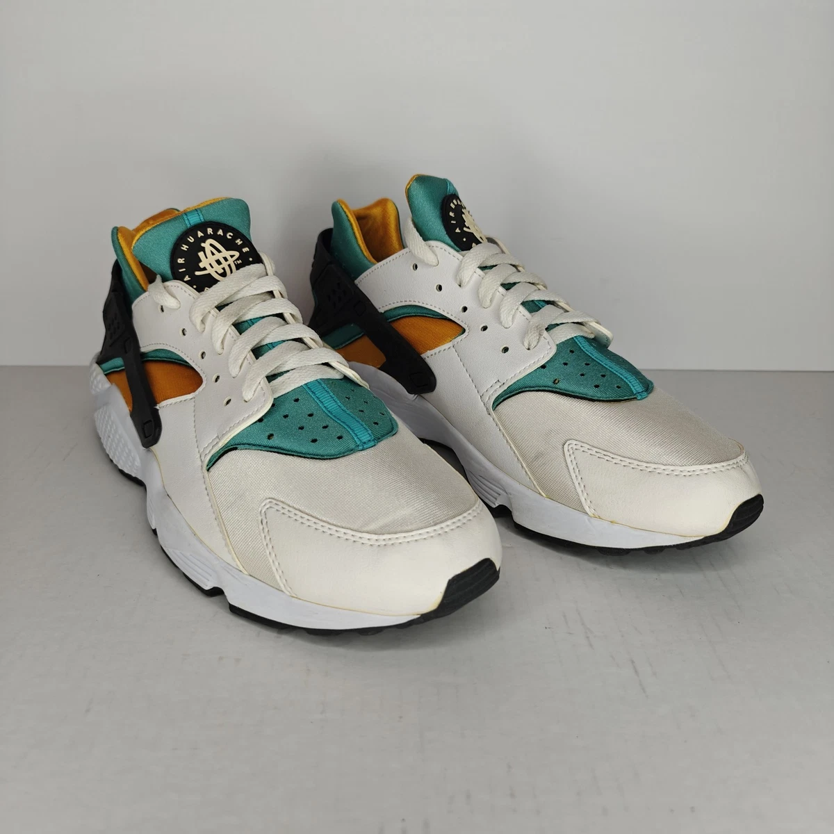 Nike Air Huarache White Turquoise Gold for Sale | Authenticity