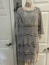 NWT Jessica Howard Womens Sz 8 Cocktail Holiday Mother of Bride Dress Beaded