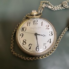 Vintage Citizen Pocket Watch Coin Edge Model - Working Condition