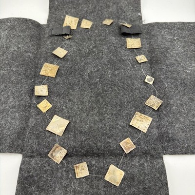 Rare MOMA Museum of Modern Art Kasia Gasparski Floating Squares Necklace