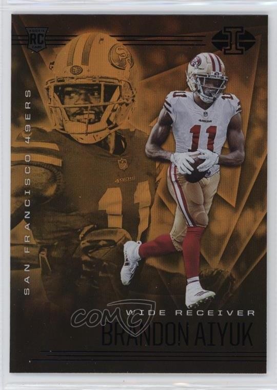 2020 Panini Illusions Trophy Collection Orange Brandon Aiyuk #27 Rookie RC 5h4