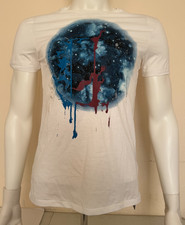 ARMANI EXCHANGE T-shirt White Logo Cotton Crew Neck S