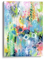 Art Prints, Canvas, Colorful Abstracts, Rainbow Multi-colored Art, Home Decor