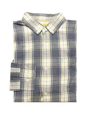 Penguin Men's Plaid Long Sleeve Button Down Shirt, M