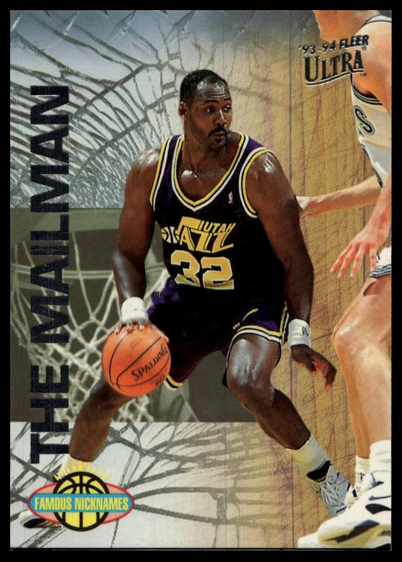 1993-94 Ultra #9 Karl Malone Famous Nicknames