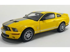 2007 FORD SHELBY GT500 YELLOW 1/64 DIECAST MODEL CAR BY ACME SC64002
