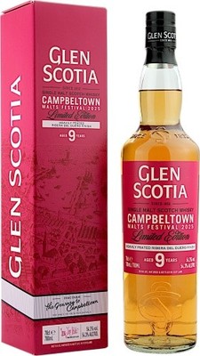 Glen Scotia 9 Jahre Heavily Peated Ribera Del Duoro Finish Campbeltown Malts Fes