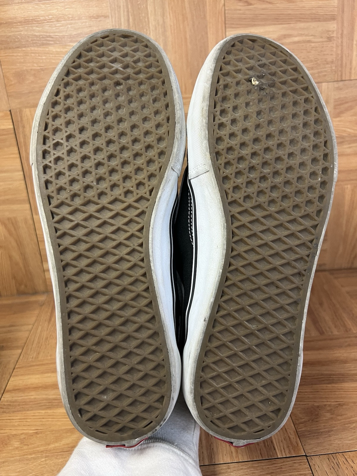 RARE🔥 Sz 13 - VANS Prison Issue Black Hook And Loop Old Skool Men's Shoes Blak image 10