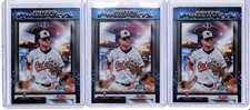 (3) Lot 2025 Bowman Chrome Draft Ike Irish Prized Prospects #PP-8 Orioles