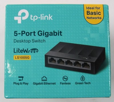 TP-Link 5 Port Gigabit Unmanaged Ethernet Switch, Network Hub