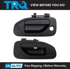 TRQ Left and Right Exterior Door Handle Set Drivers Side for Chevrolet Nissan