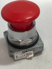 SIEMENS 52PP2W2 PUSH PULL OPERATOR RED MUSHROOM 30MM PLASTIC HEAD NNB