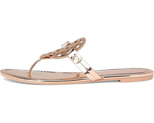 NIB Tory Burch MILLER METALLIC SANDAL Rose Gold 5,6,8, 8.5, 9, 12 5.5 Runs small - Picture 4 of 7