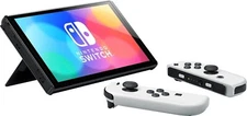 Nintendo Switch OLED Model 64GB black Console with matted White Joy-Con -