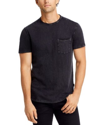 NWT $ 98 John Varvatos Cooper Vintage Crew In Mineral Black Size: X-Small (A)
