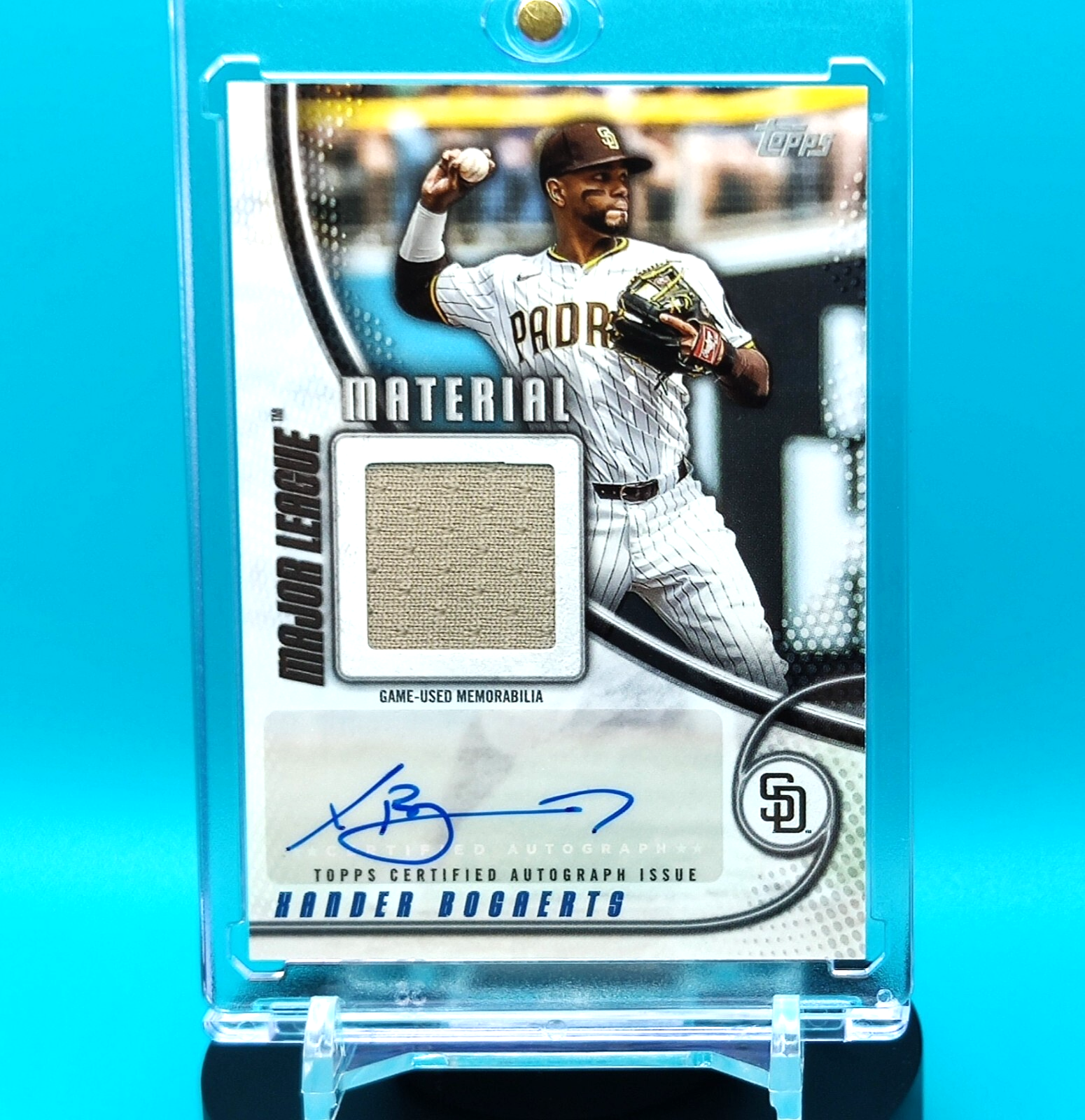 XANDER BOGAERTS 💎 2025 Topps MAJOR LEAGUE MATERIAL Patch Auto /50 #MLMAR-XB