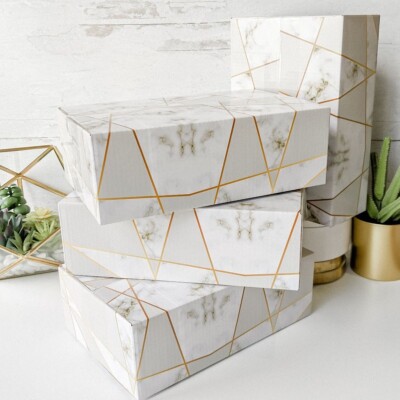 25 Designer Boxes corrugated  custom printed Cardboard Box Shipping Cartons Gift