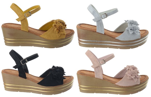 michael kors silver wedge sandals