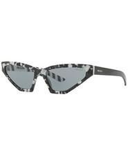 NWT Authentic Prada PR 12VS 57 Camuflage Black/Grey Butterfly Millenn Sunglasses