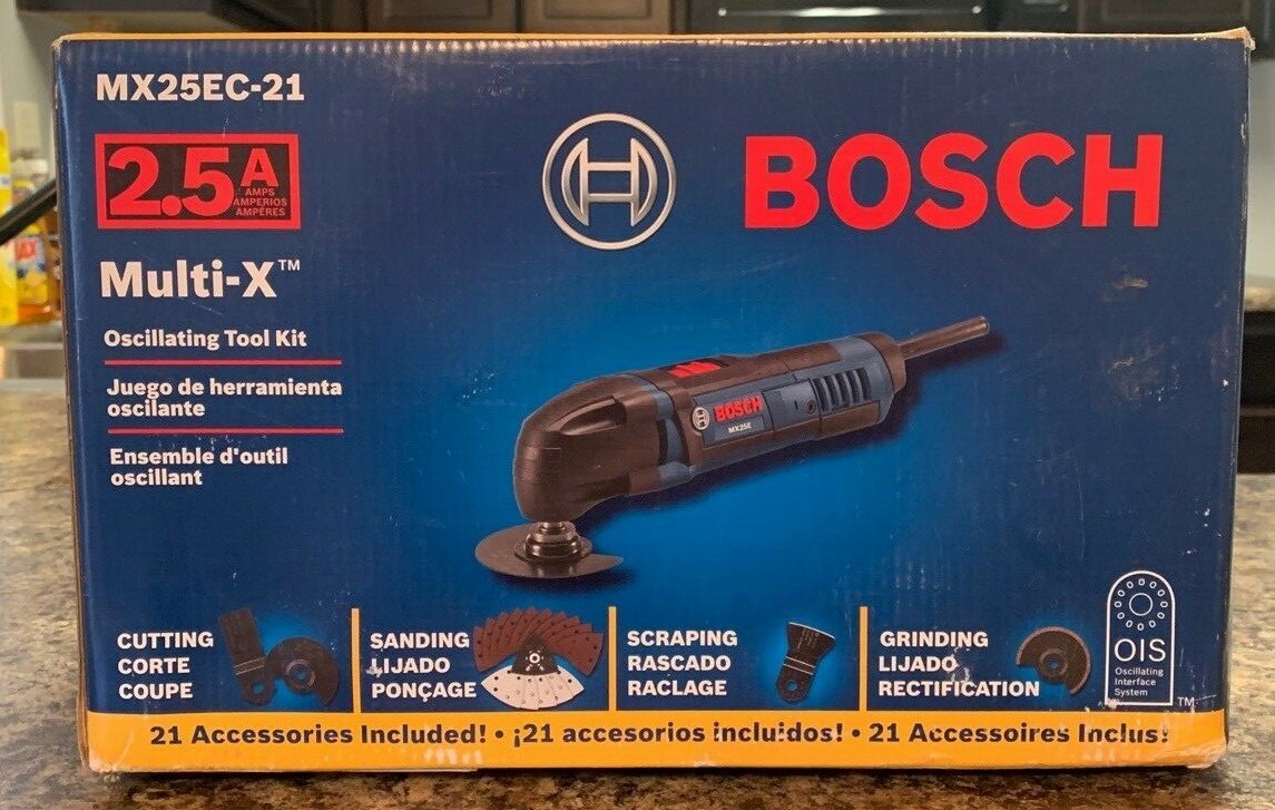 Bosch Mx25e 2 5 Amp Multi X Oscillating Tool Kit 6 Speeds For Sale