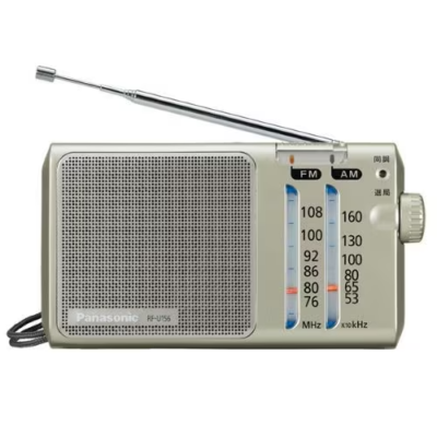 Panasonic RF-U156-S FM/AM 2-Band Portable Radio – Silver Panasonic RF-U156-S FM/AM 2-Band Portable Radio – Silver