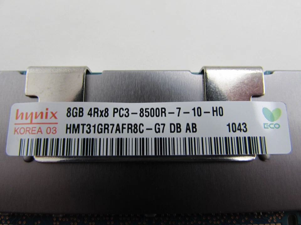 IBM 32GB 4 x 8GB PC3-8500R DDR3 1066 RDIMM ECC Server Memory Kit 46C7488 Hynix - Image 3 of 4