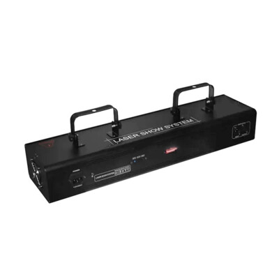 Iverens 4 Heads DMX RGBY Effect Laser Beam Scan DJ Disco Stage Light home party