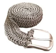handmade Aluminium chainmail Belt Butted ring armor