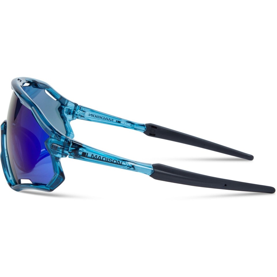 Madison Code Breaker II Sunglasses Crystal Gloss Blue/ Blue Mirror