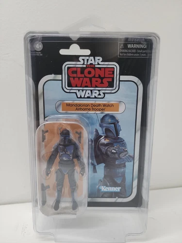 STAR CASE + WARS TVC VINTAGE COLLECTION MANDALORIAN DEATH WATCH AIRBORNE VC247