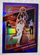 2021-22 Donruss Optic Pascal Siakam Purple Holp Prizm #123 Toronto Raptors