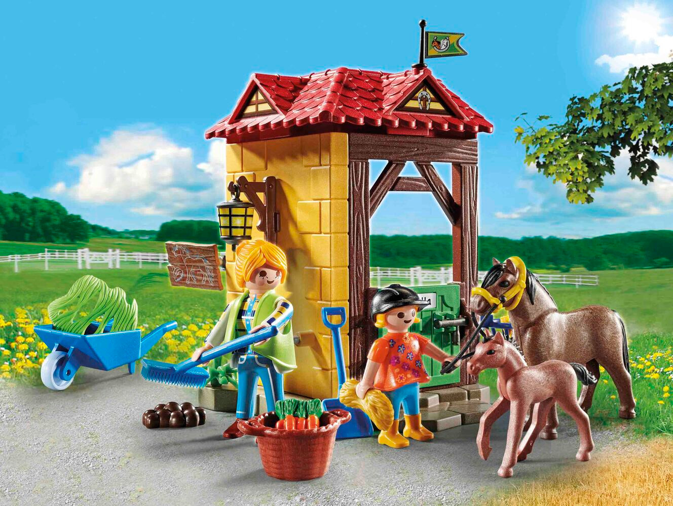 Playmobil 70501 Country Horse Farm Large Starter Pack toy playset horses pony