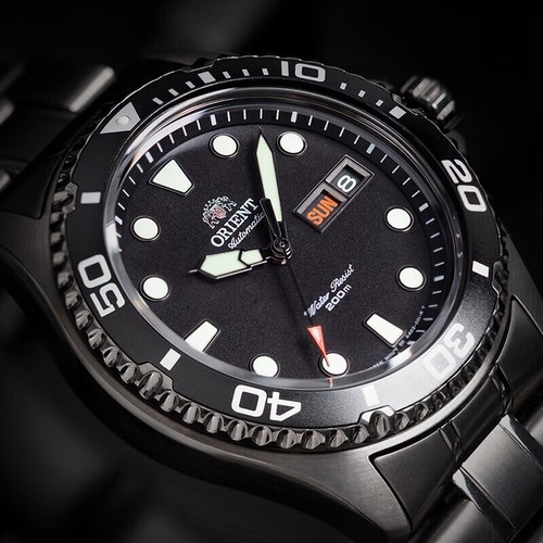 ORIENT men's automatic mechanical watch double calendar Dive luminous FAA02003B9 - Picture 6 of 14