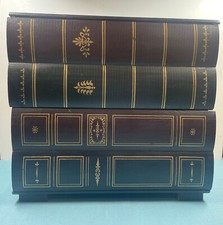 rangement décoration vintage important faux livres formant tiroirs 39 x 27 cm