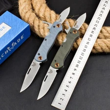 371 EDC folding knife multi function tools camping folding 2 blade pocket knife