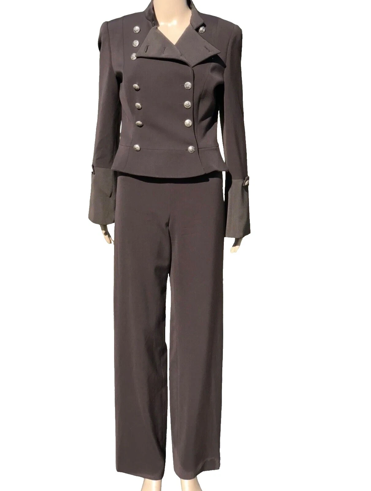 Terno e ternos Giorgio Armani Marrom Separa para mulheres