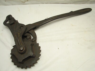 Early Cast Iron Fence Stretcher Farm Tool Ratchet Lamb Wire Co Adrian Steam Punk