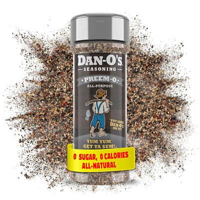 Dan-Os Preem-O Seasoning 2.5 oz - Sugar Free All-Purpose BBQ Steak Seasoning