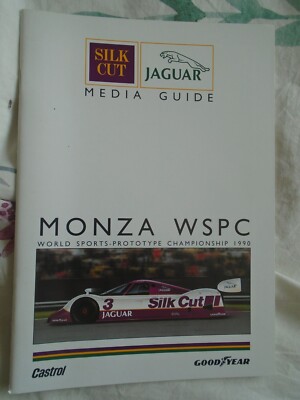 Silk Cut Jaguar Media Guide Monza WSPC 1990