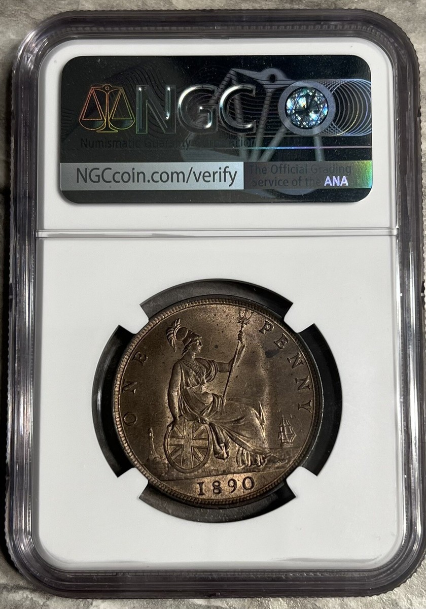 コレクション 1898 G.BRITAIN PENNY NGC MS64 BN 1890 Great Britain Penny NGC MS 64 RB | eBay