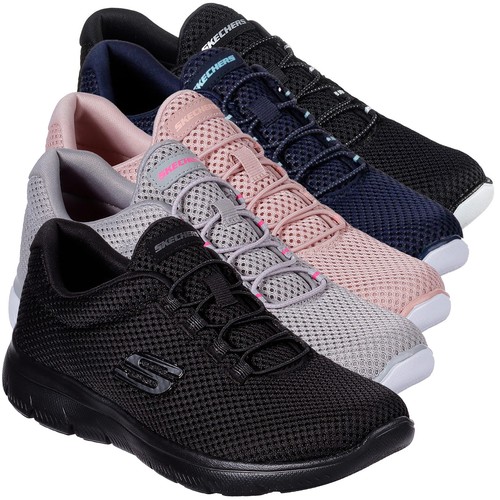 Womens Skechers Summits-Quick Lapse Memory Foam Slip On Trainers Sizes 4 to  9 | eBay