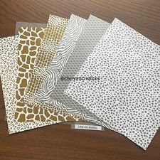 Like An Animal Stampin' Up Specialty DSP 160841 ANIMAL PRING GOLD ACCENTS