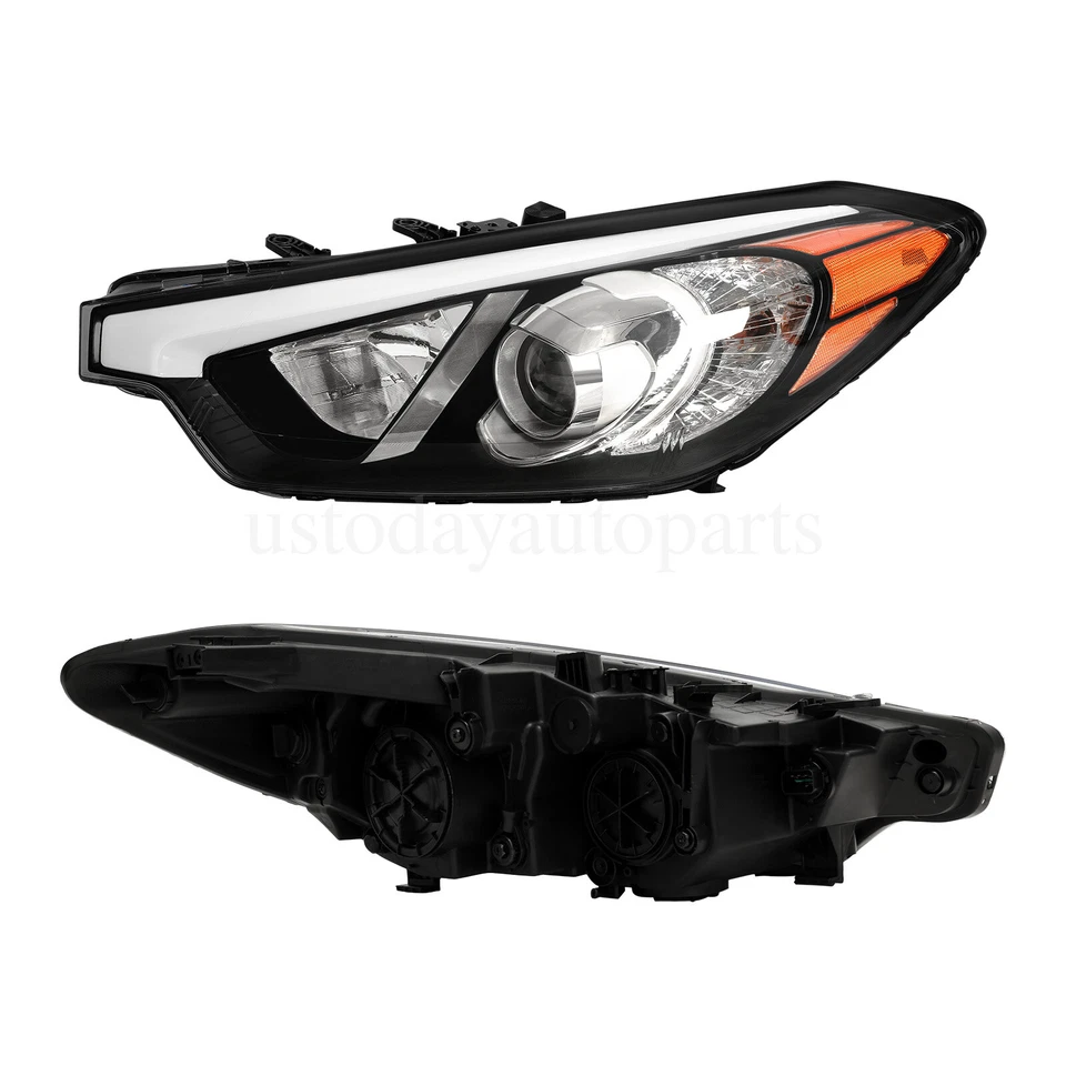 Headlights Pair For 2014 2015 2016 Kia Forte Left+Right Halogen Headlamps No LED - Изображение 2 из 4