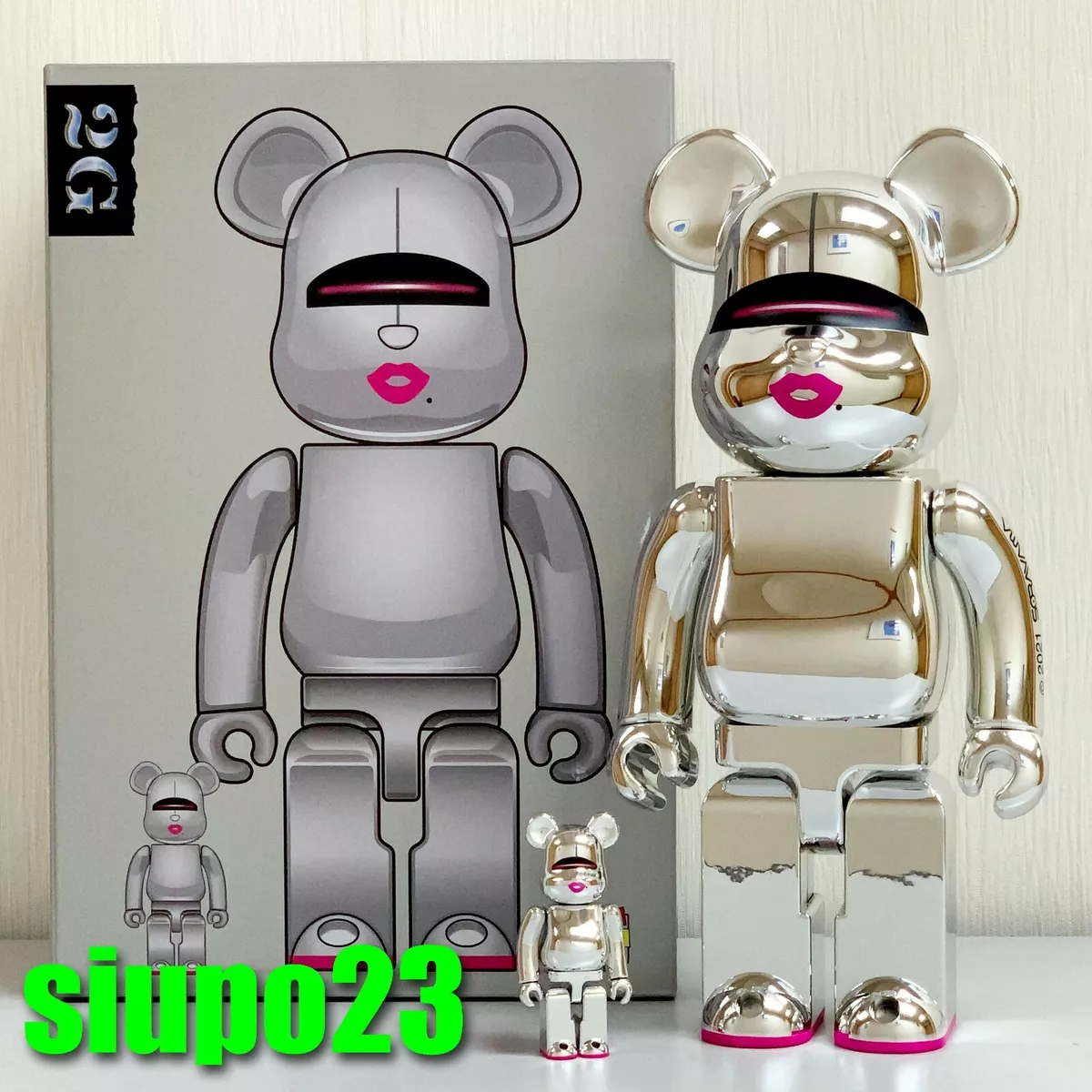 BE@RBRICK SORAYAMA 2G SILVER 1000% 空山基