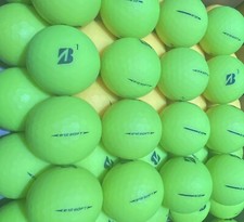 42 BRIDGESTONE E12  e12 SOFT MATTE YELLOW  GREEN AAAA GOLF BALLS FREE SHIPPING