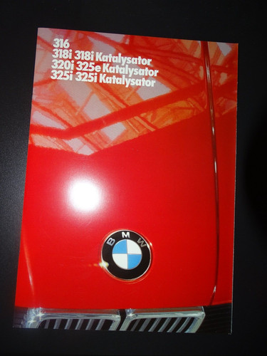 BMW Prospekt 316 318i Katalysator 320i 325e 325i 325i v. 1/86