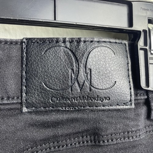 Catherine Malandrino Jeans Women’s Size 14 Black Dark Wash Ankle Zip Jeans - Picture 6 of 6