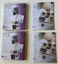 2 Sets of  Creative Memories 8x10 Scrapbook WHITE REFILL PAGES + PAGE PROTECTORS