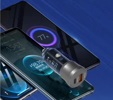 48W Mini Car Cell Phone Charger Fast Charge Adapter Accessories QC18W+PD30W