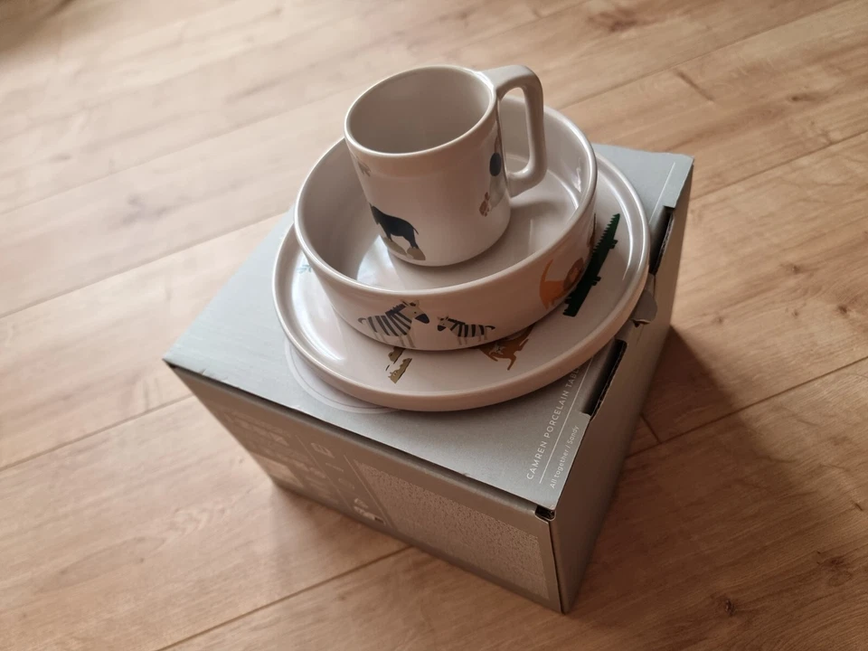 Liewood Kinder Camren Porzellan Set  3 tlg. Teller Schüssel Tasse - Bild 2 von 4